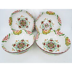 Matzalan by Noble Excellence Mexican Ixtapa Soup/Cereal Bowls Set of 4